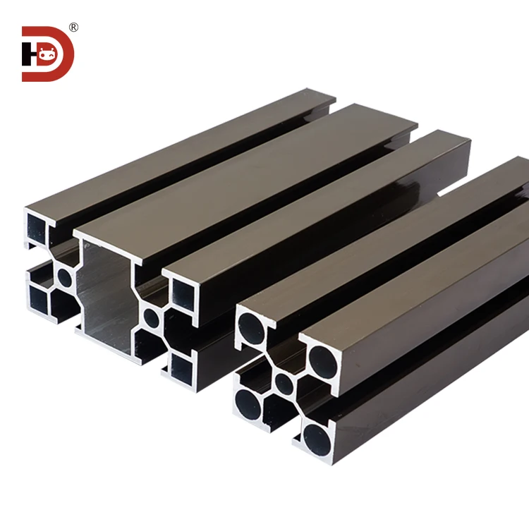 4040 4080 Factory Extrusion Industry Profile Aluminum Custom t Slot v Slot Aluminum Profile Champagne Color Electrophoresis supplier