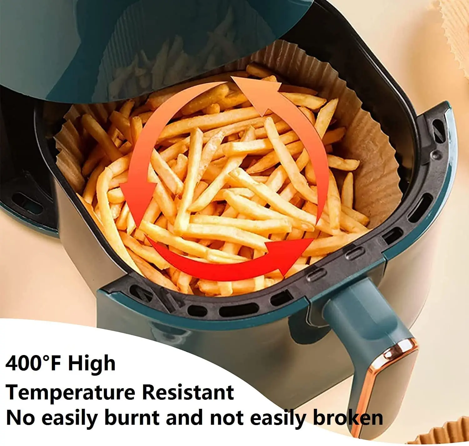 100pcs Non-stick Disposable Air Fryer Liners Paper Liner for Air Fryer Disposable Paper Liner