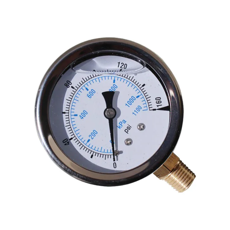 Huben Wika Stainless Steel Pressure Gauge With Brass Fitting High