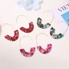 Earrings Resin Acrylic Earrings Statement Hoop Earrings Resin Drop Dangle Earrings Fashion Jewelry For Women