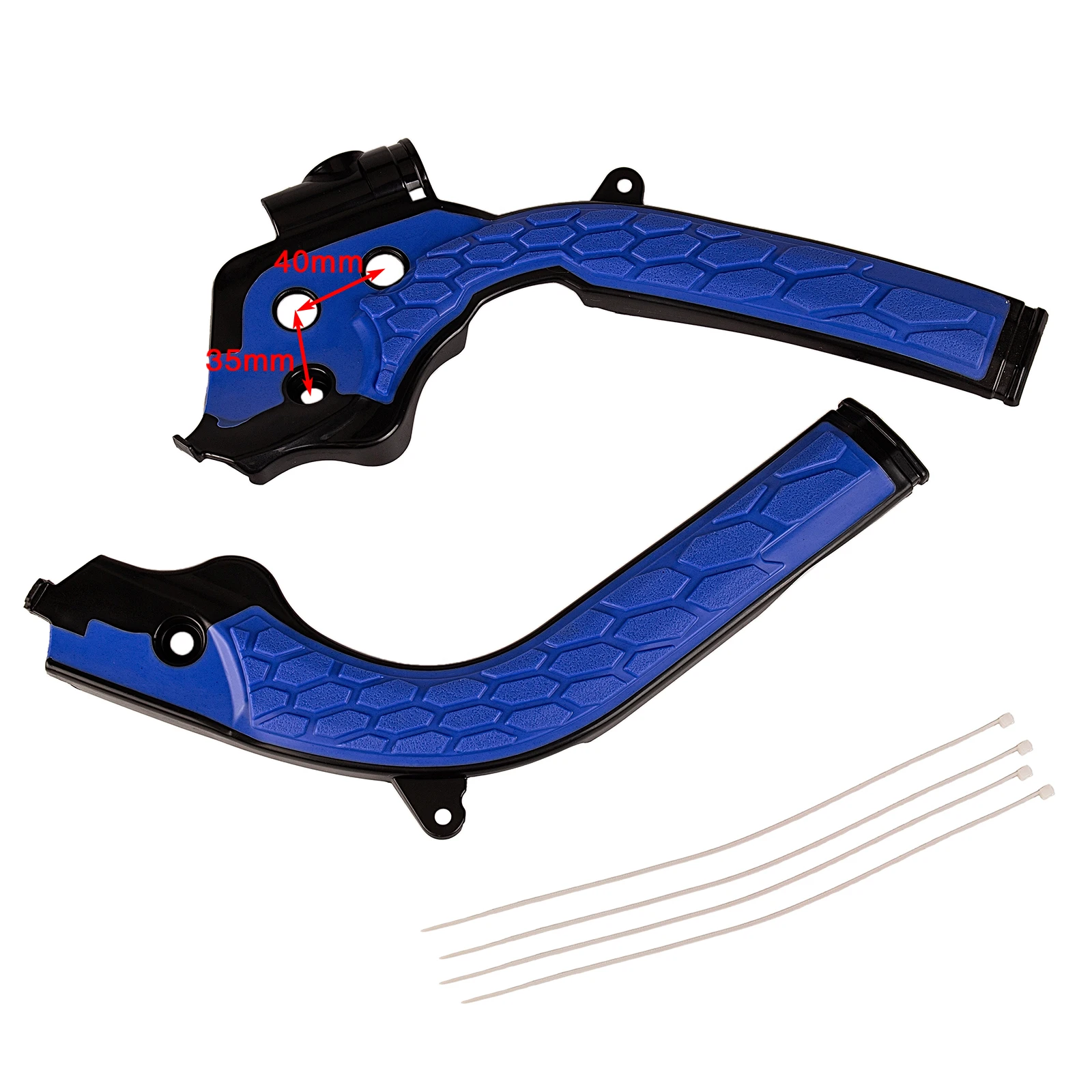 Blue Dirt Bike Frame Guards Motocross Protector Frameguard For Te/fe/fc