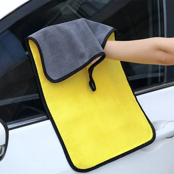 Quick Drying Car Wash Towel Thickened Absorbent Coral Velvet Cleaning Cloth Towel For Car Cleaning