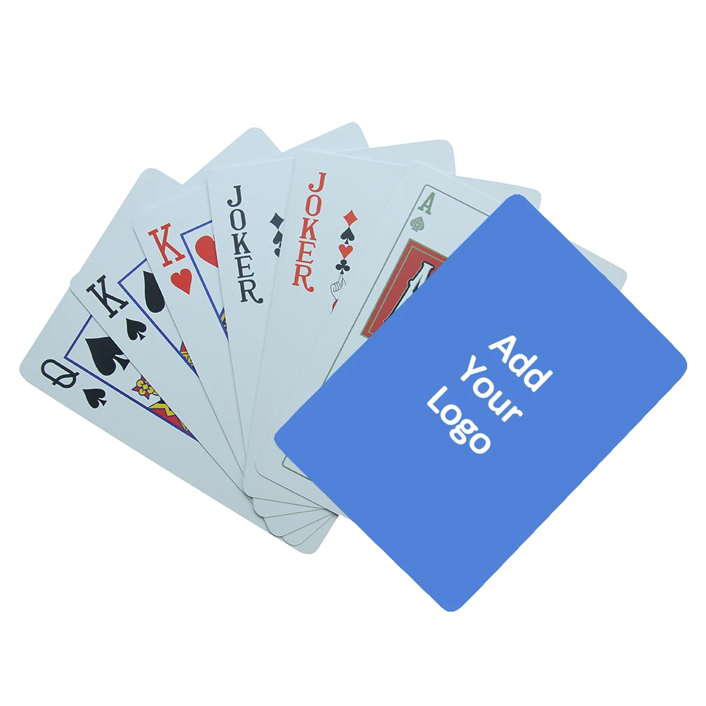 Poker Plastica Carte Gioco di Carte Poker Foglio Carte Deck Profi IMPERMEABILE 54 carte 