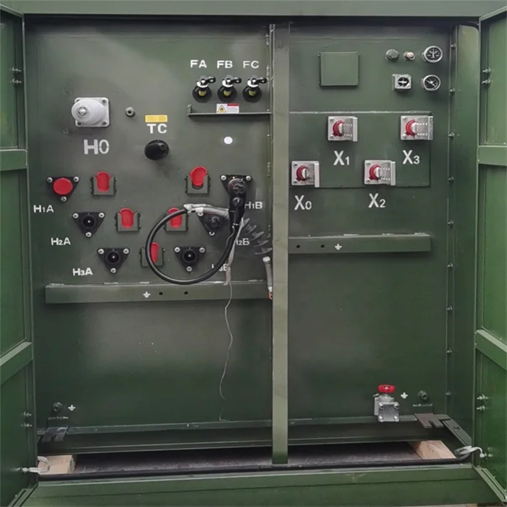 حار بيع 750KVA 1250KVA 13.2KV إلى 220Y / 127Y مصنع توزيع الطاقة الكهربائية تنحى محول الخطوة