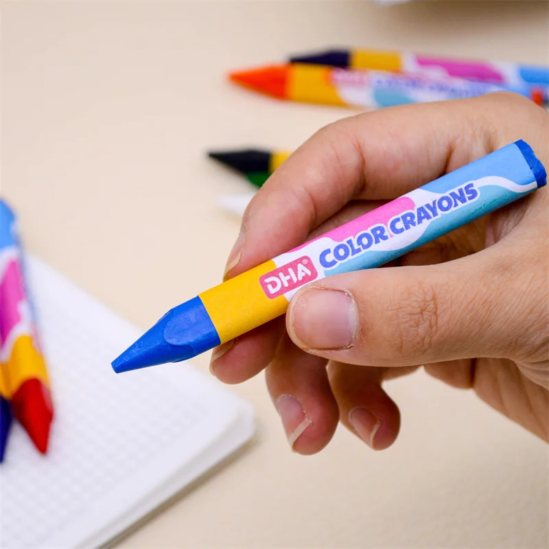 School Art Stationery 12 Colors Wax Crayon Set For Student