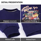 Hoodies Women's Crewneck Hoodies Casual Long Sleeve High Quality Pullover Sweatshirts Cute Cartoon Printing Streetwear