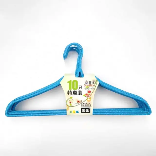 fashionable Laundry Pvc Coated Wire Hangers Metal Clothes Hangers