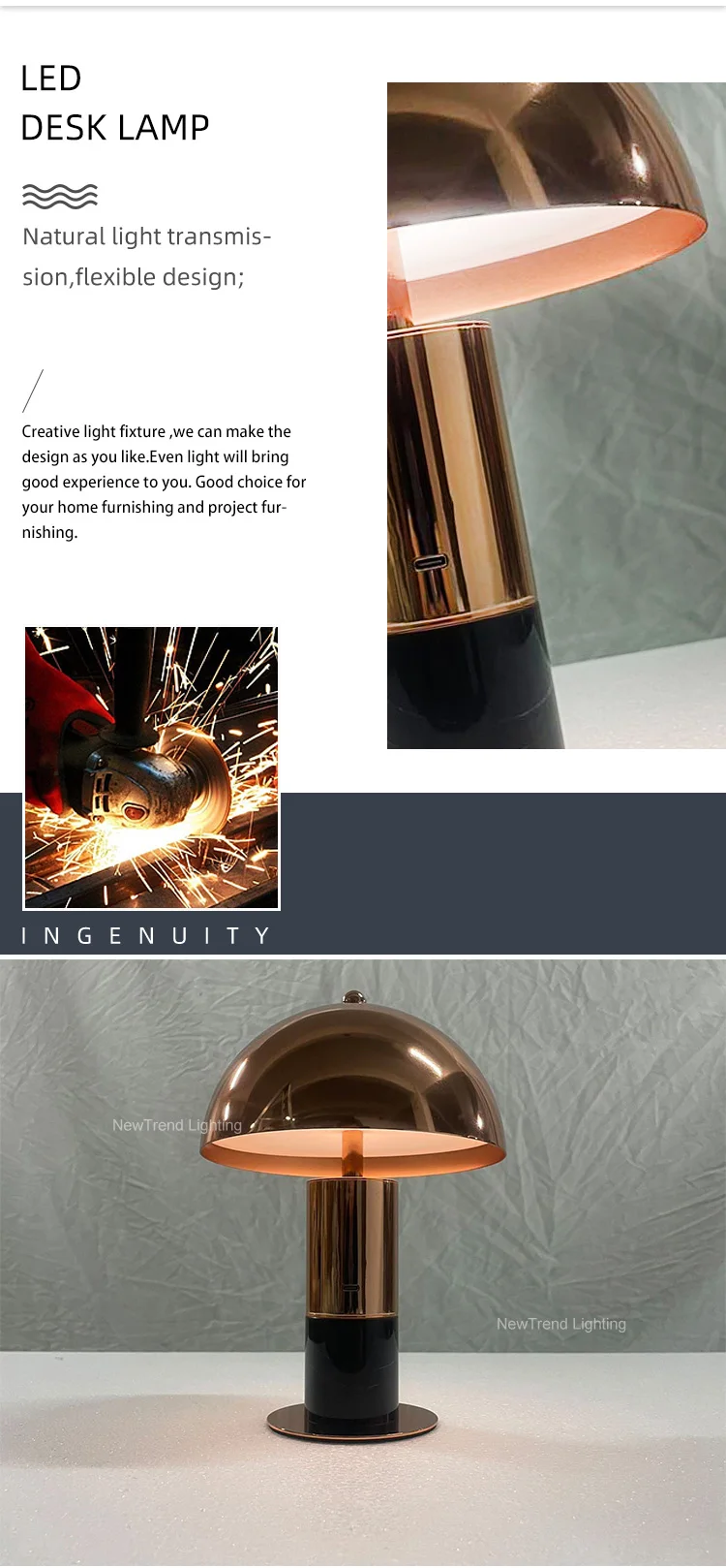 dxzp10 modern indoor decoration abs night light home bar party bedside top touch dimming led rechargeable table lamp-1