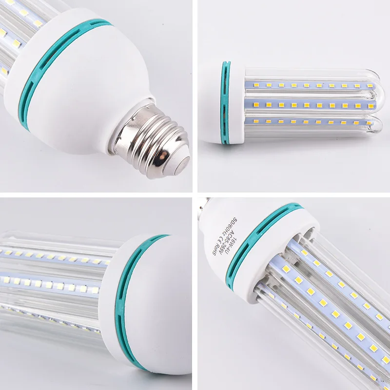 Energy saving E27 LED corn bulb 3W 5W 7W 9W 12W U tube Fluorescent neon 220V 110V household lamp spiral lighting