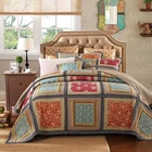 Super Cotton 100 Beddings Super Soft 100 Cotton Bedding Set 3Pcs Big Size Bedspread Embossed Bed Quilt Set