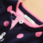 Baby Jacquard Round Neck Baby Girl's Sweater