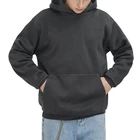 100% 100% Cotton Hoodie Thick Hoodie Men 100% Cotton Blank French Terry Hoodies No Draw String Unisex Custom Hoodie