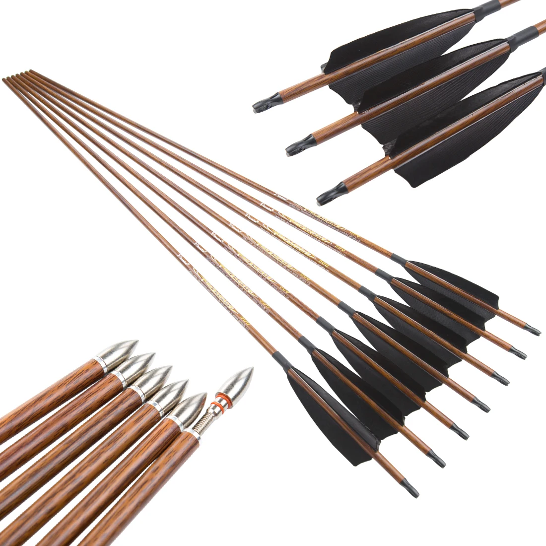 Details about   6Pcs 33'' Carbon Fiber Turkish Feather Spine 500 Arrows Outdoor Archery sports 