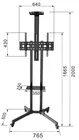 To Tv New Design Mordern Easy To Install Mobile Tv Cart Rolling Stand With Wheels FOB Reference Price:Get Latest Price