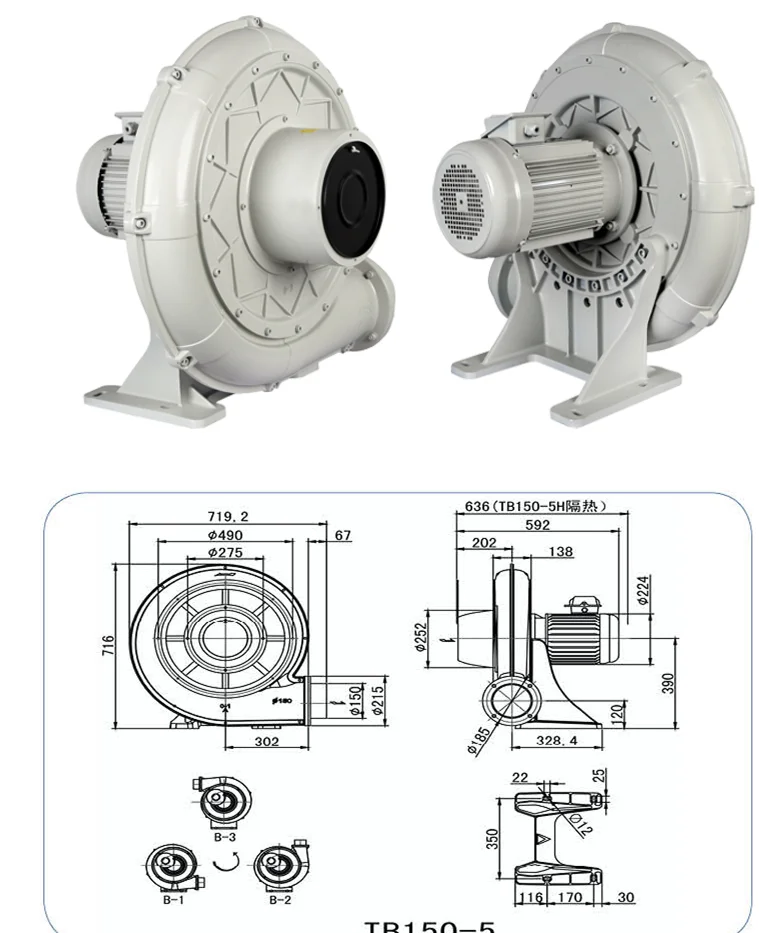 Centrifugal Blower, Stainless, Steel - detail 12
