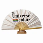 Fan For Chinese Personalized Lbig Kung Fu Bamboo 1 Side Printing Hand Fan For Party