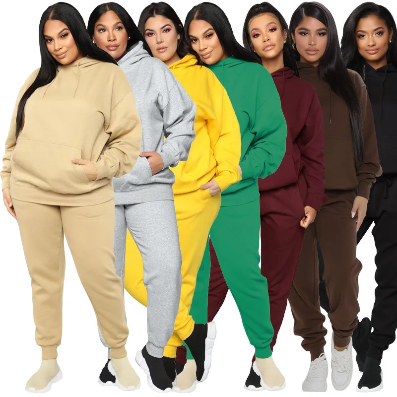 plus size hoodie and pants set