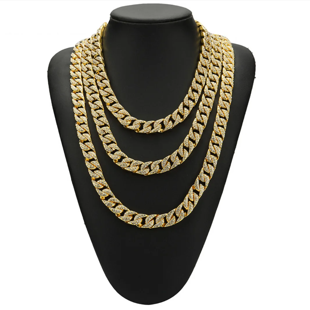 Wholesale 18k Gold Plated 12mm Miami 