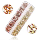Hot Selling DIY Glitter Nail Diamond Art Decoration Customized 6 Sizes Optional Nail Rhinestone Set