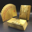 Gold Plated Card Card Playing Card 24k Gold Foil Plated Poker Playing Card With Box