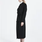 Women 100% Coat Factory Supply Attractive Price Women Long Cashmere 100% Coat Cashmere Coat For Women