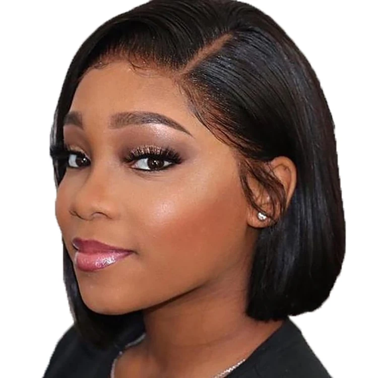 lace front bob human hair wigs