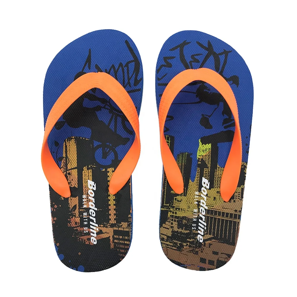 2023 Hot-selling Kids' Summer Slippers Beach Sliders Outdoor Flip flop Sandals Slippers PE flip flops OEM Custom logo