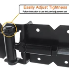 Hinge Heavy Hinge Heavy Duty Stainless Steel Hinge Adjustable Self Closing PVC Vinyl Fence Gate Hinge Hardware
