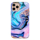 Case For Galaxy Luxury TPU Marble Phone Case For IPhone 11 Custom IMD Galaxy Glitter Marble Mobile Cover For IPhone 12