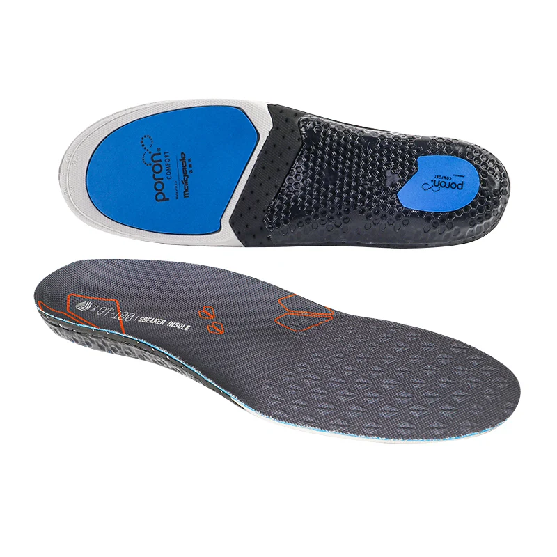 H6739ad7c950f4c3c96bd2ef4e52e19c8I PORON Gel EVA Sport Insoles with Carbon Plate Shock Absorption