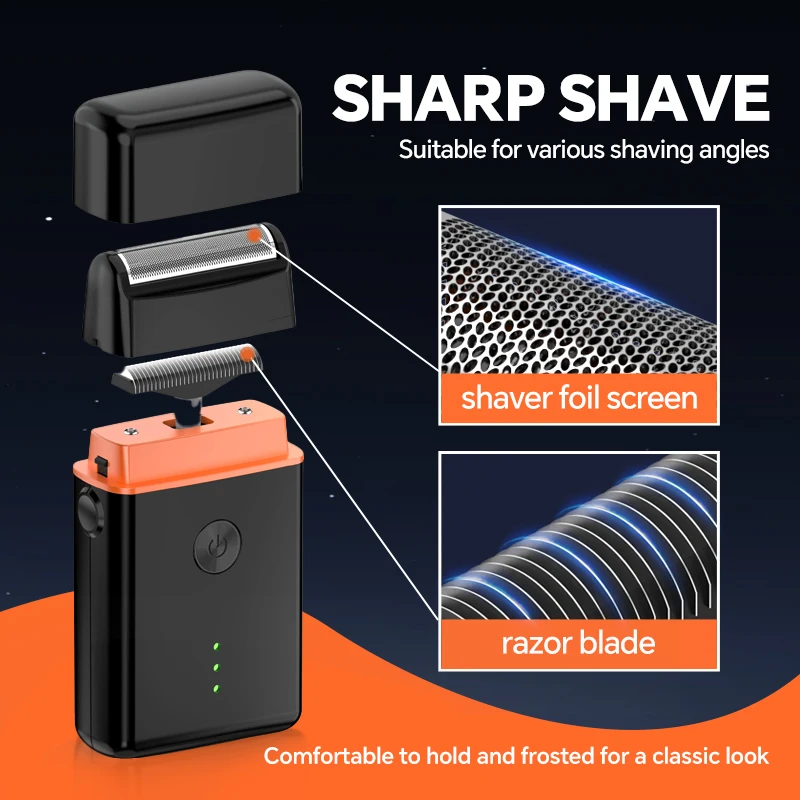 Portable Men's with Reciprocating Beard Shaving Blade USB Charging Dedicated Electric Shaver supplier