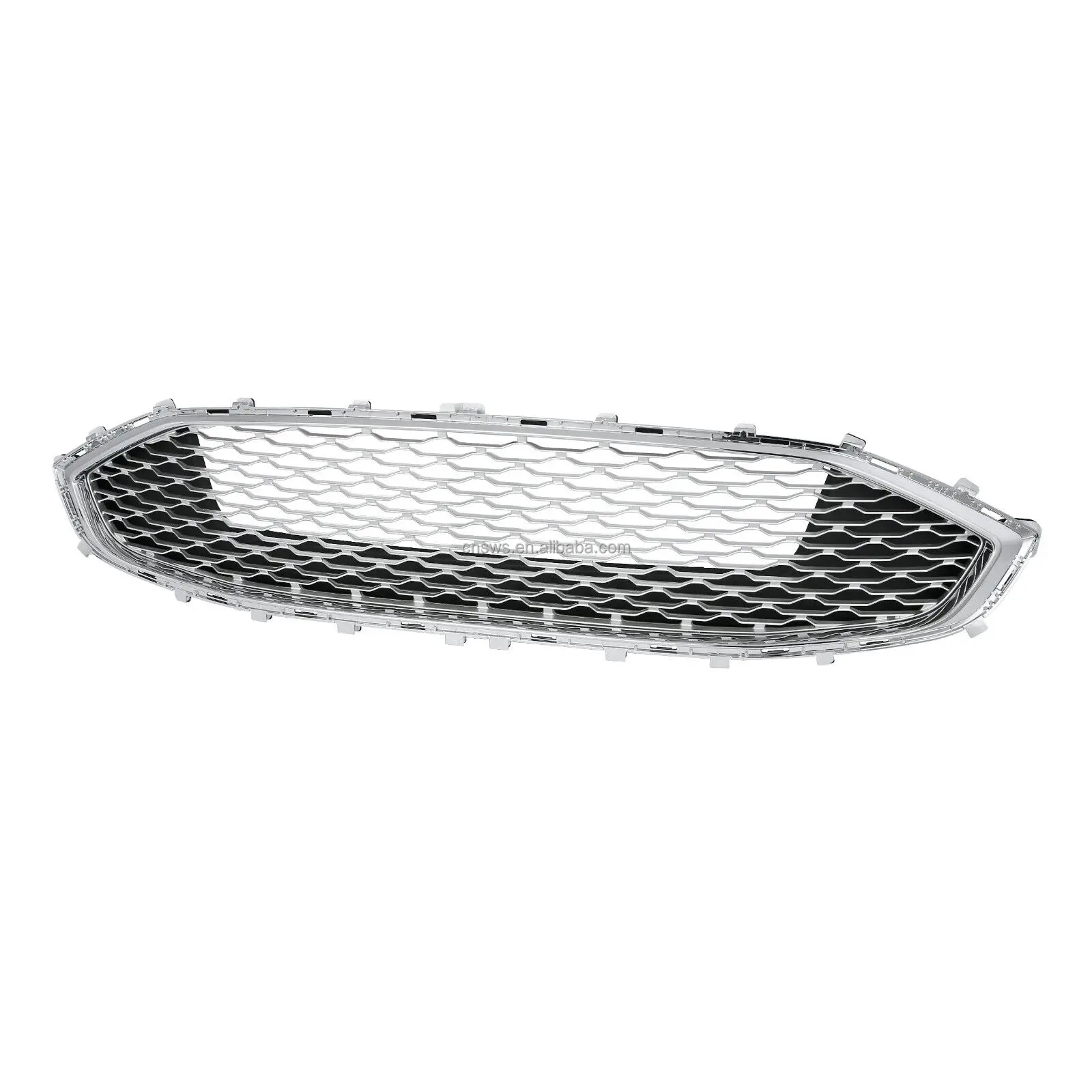 product car front body kit auto parts black chrome front bumper grille upper for ford fusion 2019 2020-36