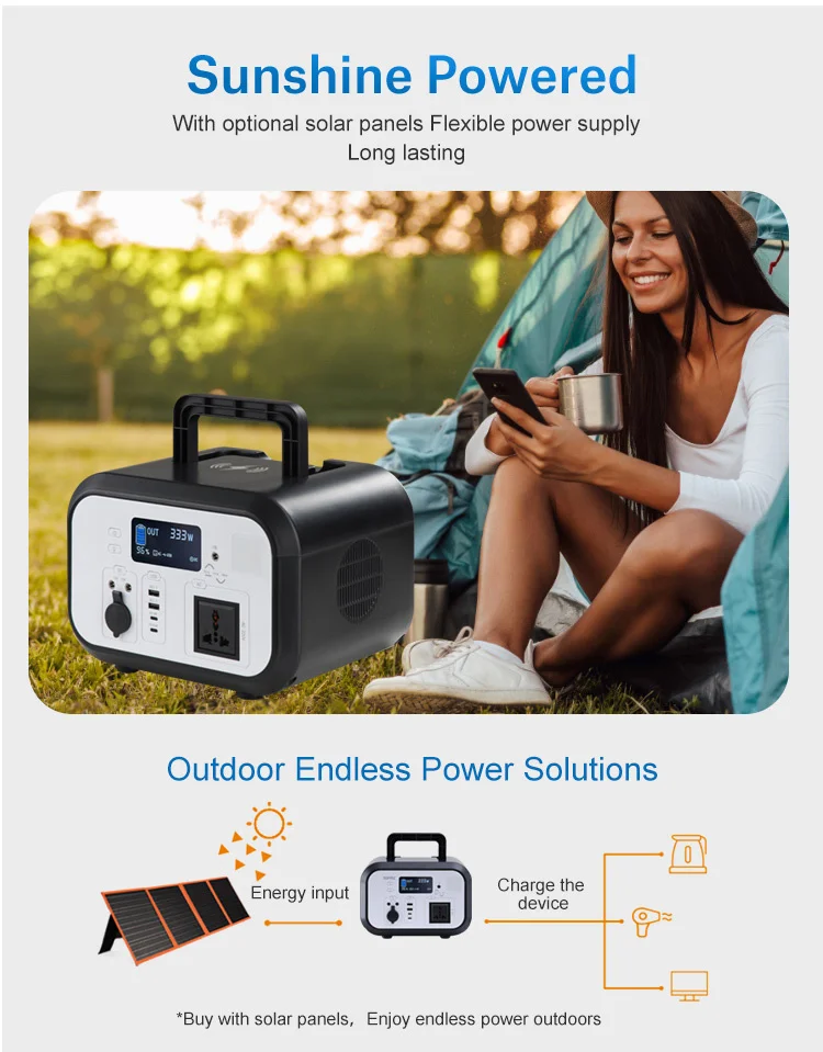 600w 1200w 1500w Outdoor Energy Supply Portable Energy Generator Home Power Supply Ac/Dc Charging Portable Power Storage