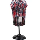 Red Clothes Red Red Leisure Lattice Pet Clothes Fashion Dogs Summer Clothes