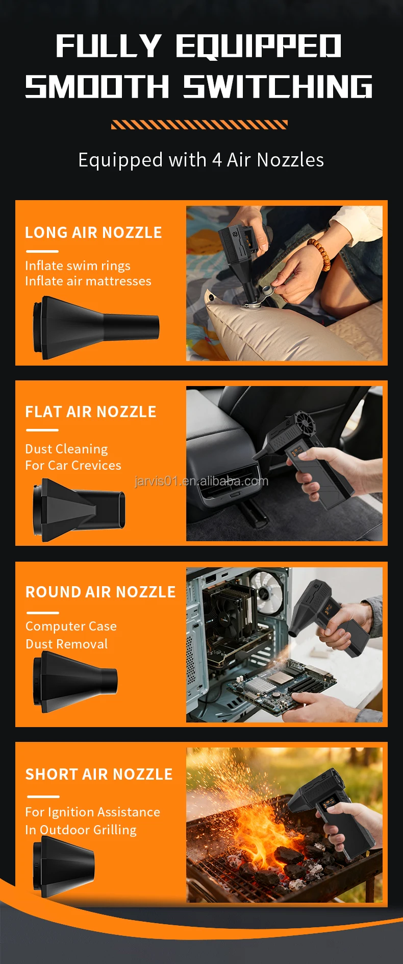 Magnet Cleaner Air Blower, Electric, ABS+PC - detail 16