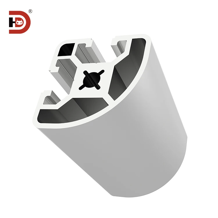 Industrial Extruded Aluminum Alloy Profile 4040R Corner Aluminum Alloy square Tube Provides Drilling and Cutting Services details