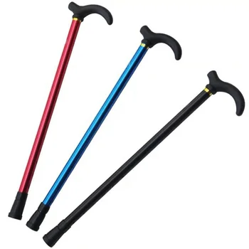 Light weight adjustable aluminum alloy walking canes retractable canes with non-slip rubber base
