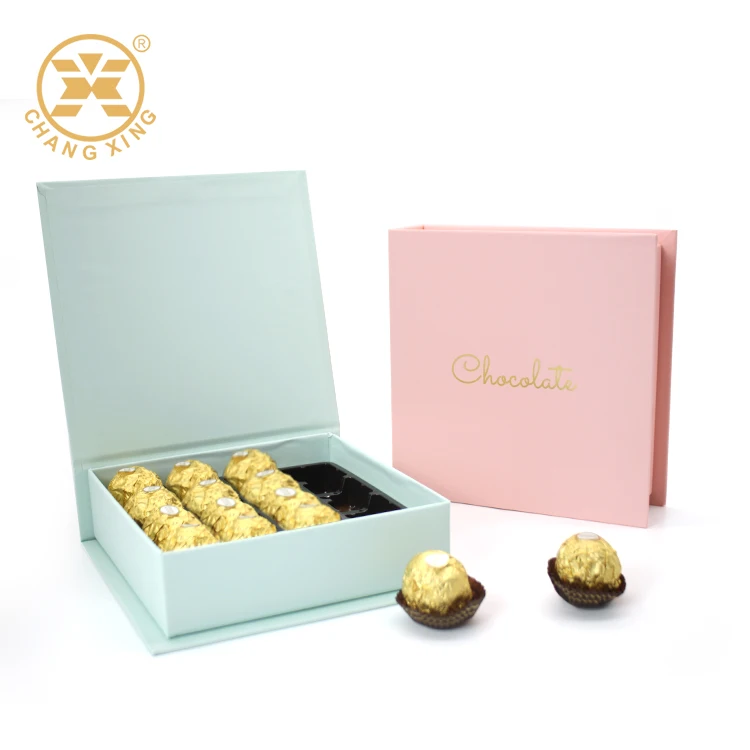 Custom Shape Chocolate Packaging Box with 4c Offset Printing for Food Grade Candy and Gift Boxes