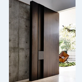 Alufront Italian Luxury Design Custom High Quality Anti-Theft Entry Pivot Door for Villa & Hotel