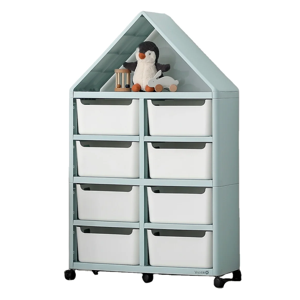 Kindergarten Furniture Sets Toy Shelf Book Shelves Organizer Kids Bedroom Teen Storage Box Rack Plastic Children Cabinets