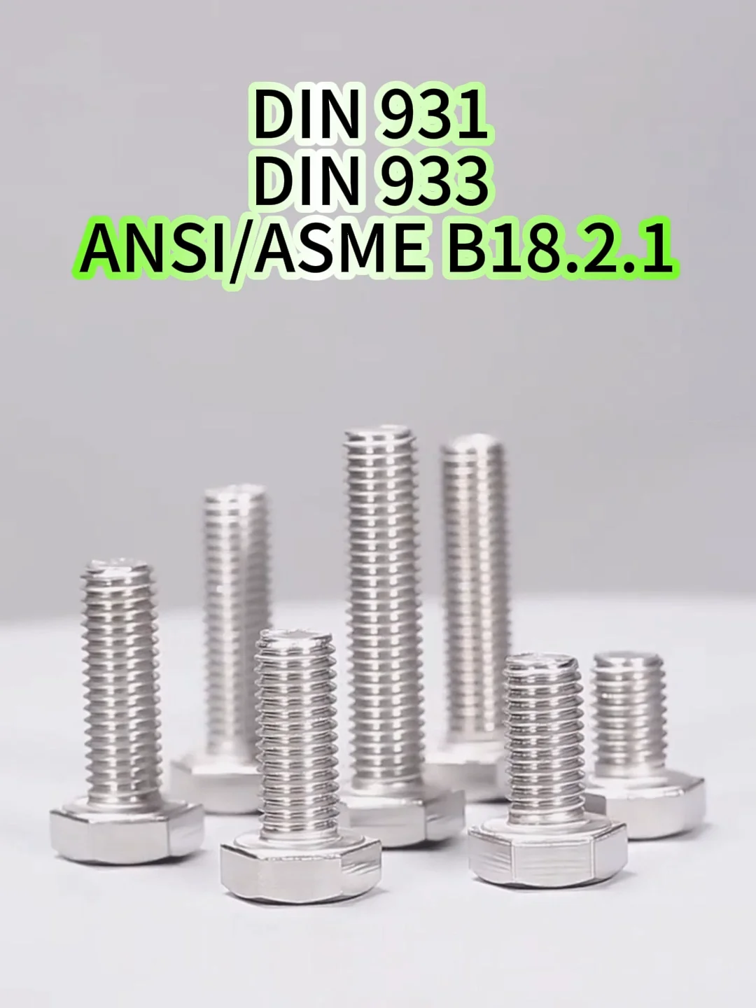 Din931 Din933 A2 70 A2 80 A4 70 A4 80 Bolt And Nut Factory Price