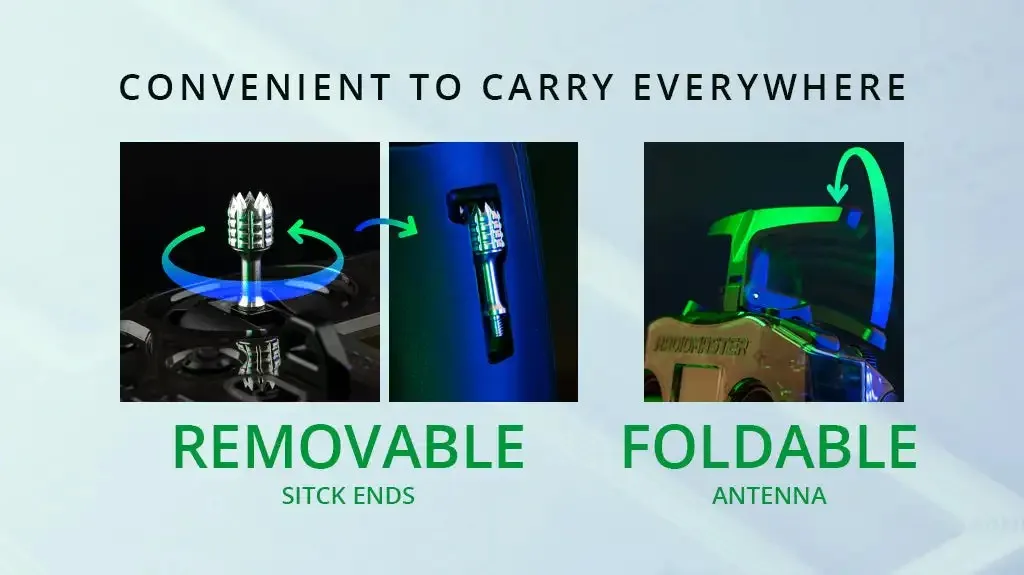 Radiomaster Pocket 2.4GHz CC2500/ELRS Portable Small Size Foldable Antenna Remote Control for Fpv Drone Racing Car 3