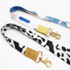 Lanyard ZONESIN 2021 Rose Gold Hook Sublimation Blank Wrist Lanyard Girly Short Keychain Lanyard Custom