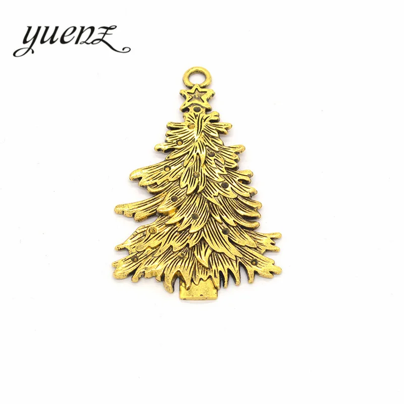 YuenZ 3 Colors Antique silver color alloy Metal tree Charms for Jewelry Making Diy Handmade Jewelry 68*43mm Q205