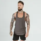 Gym Stringer OEM Gym Mens Tank Top Bodybuilding Stringer Fitness Men's GYM Tank Top
