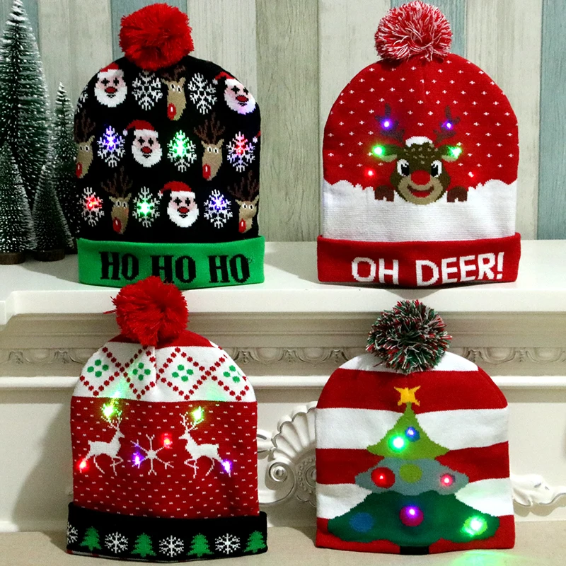 led xmas hats