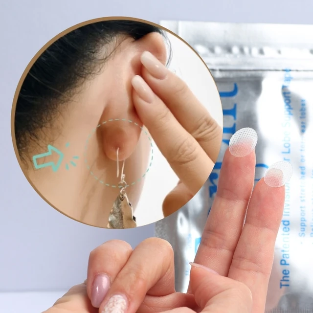 wholesales ear sticker prevent ear holes getting bigger  transparent ear Corrector