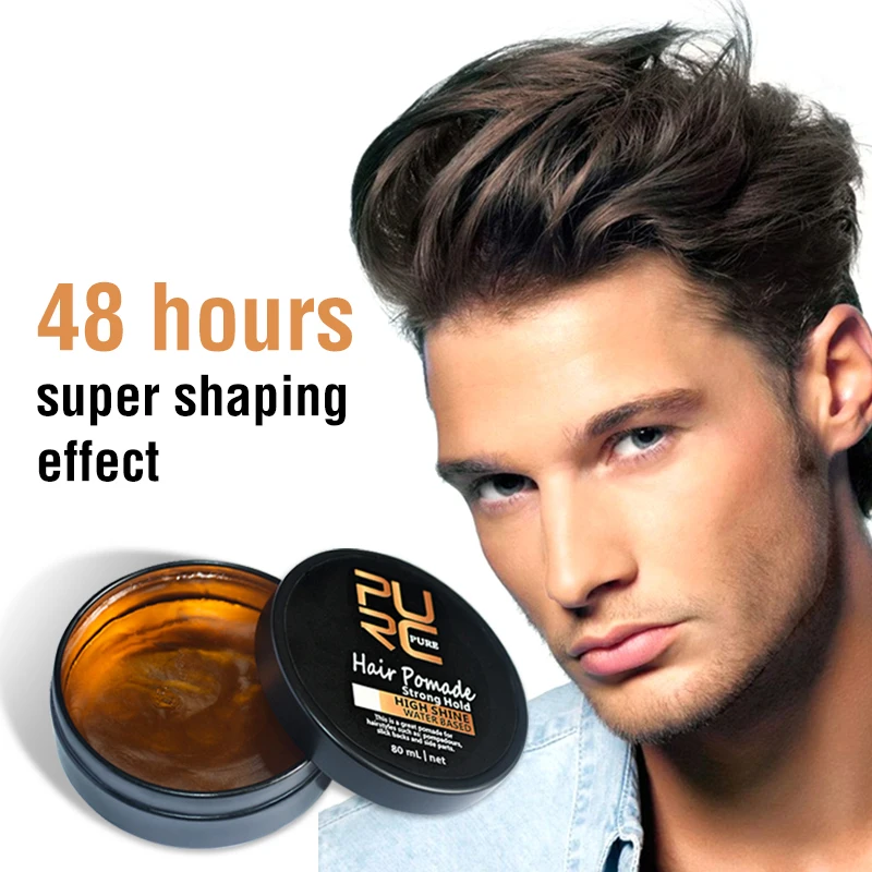 Private Label Strong Hold High Shine Hair Pomade For Men 48 Hours  Long-lasting Water Base Hair Styling Wax - Buy Pomade,Hair Pomade For Men, Hair Wax Product on 