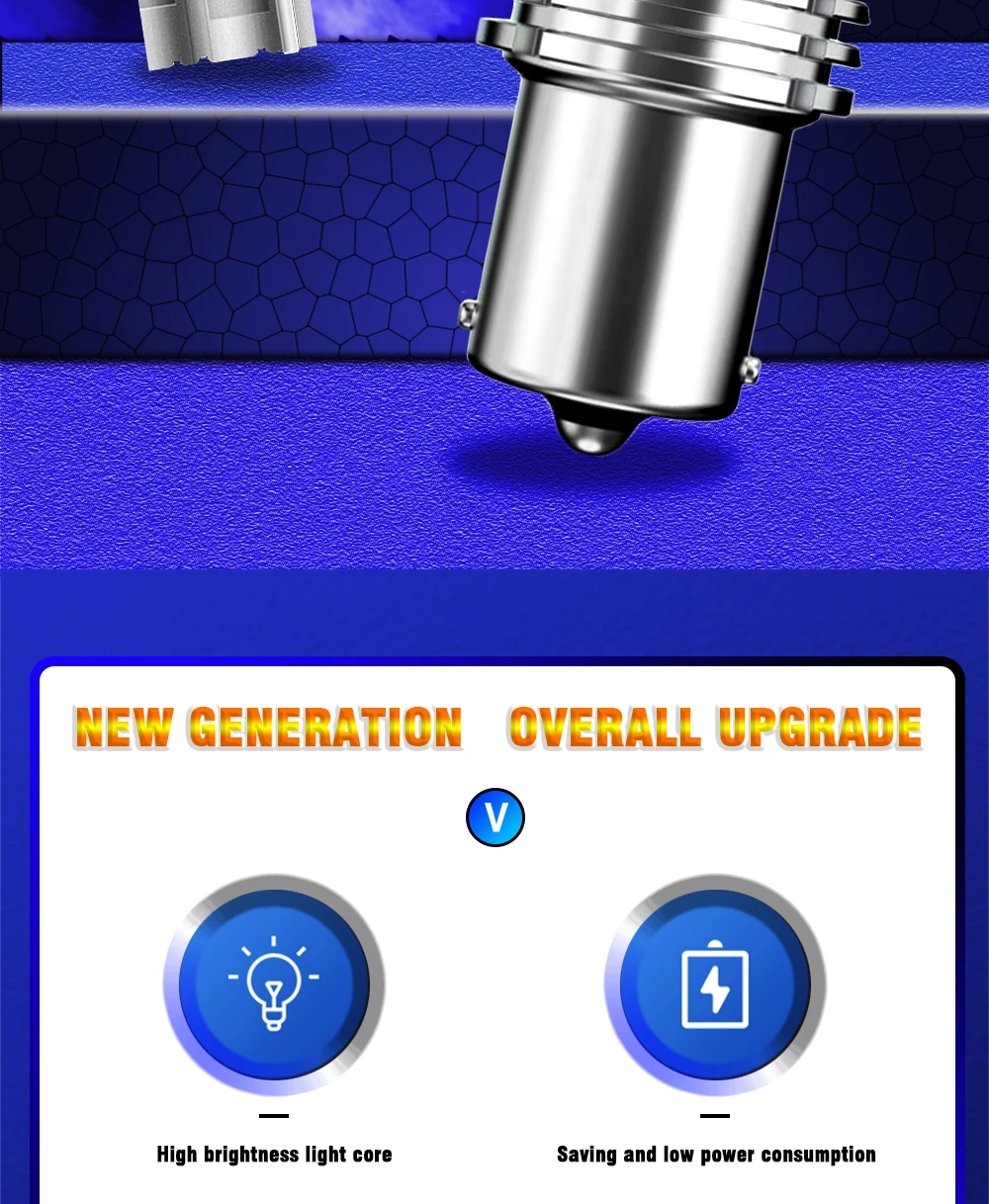 12V-24V No Hyper Flash LED Lamps White Amber ba15S BAU15S 1156 T20 DRL Turn Signal Light bulbs with Fan 7440 reversing led bulb