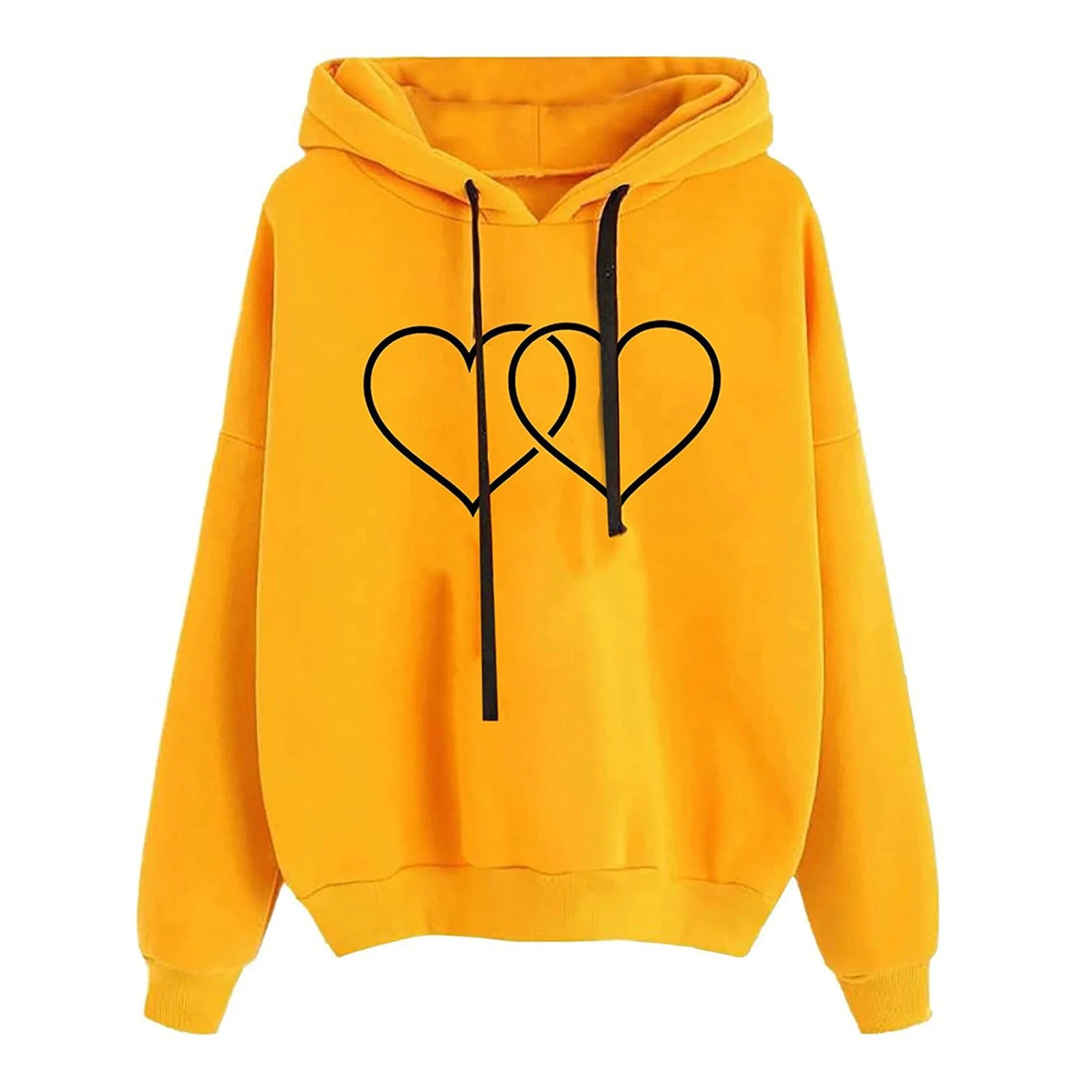 Women's Casual Long Sleeve Drop Shoulder Oversized Pullover Hoodie Sweatshirt Tops